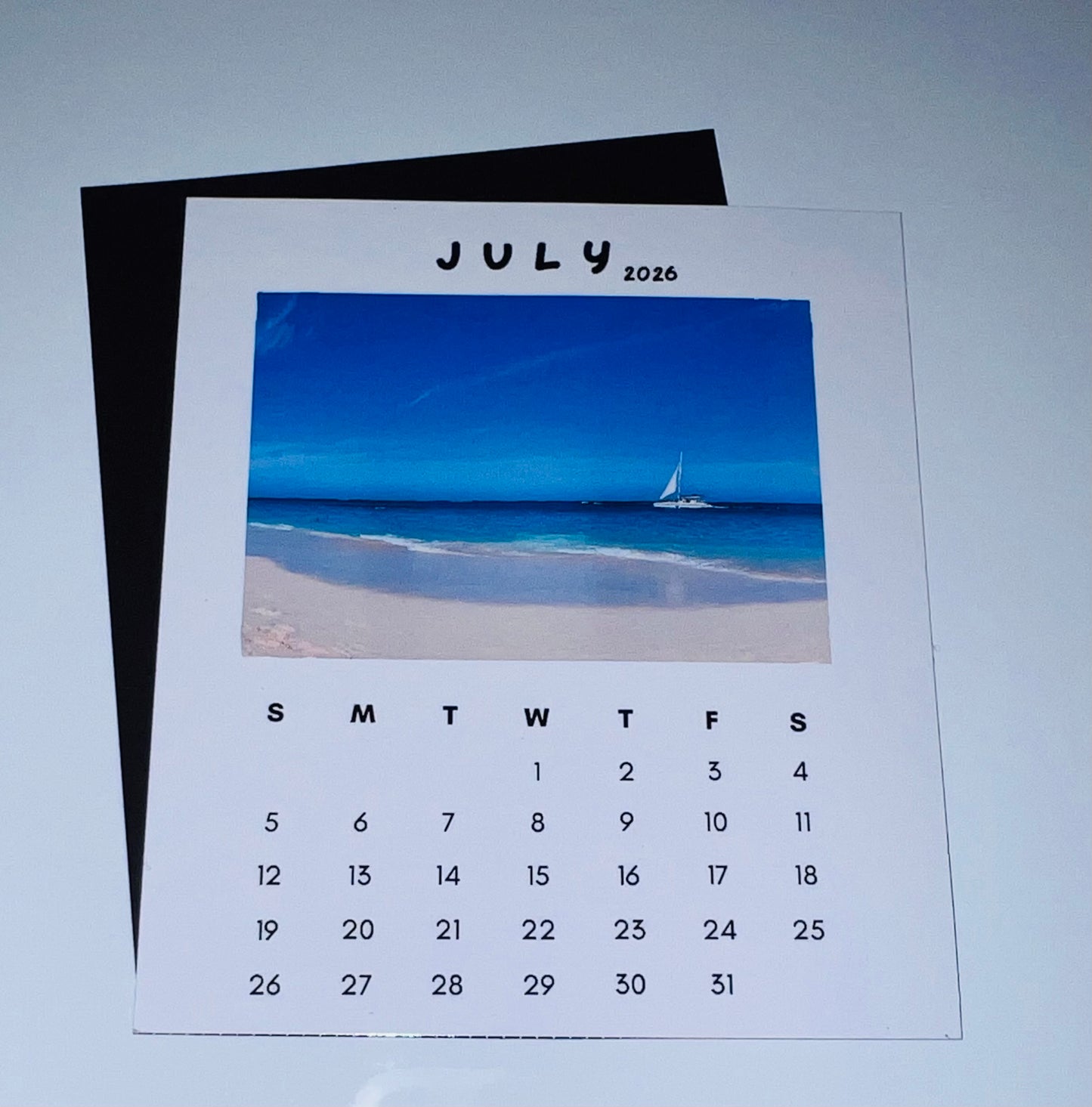 12-Month Personalized Photo Magnet Calendar