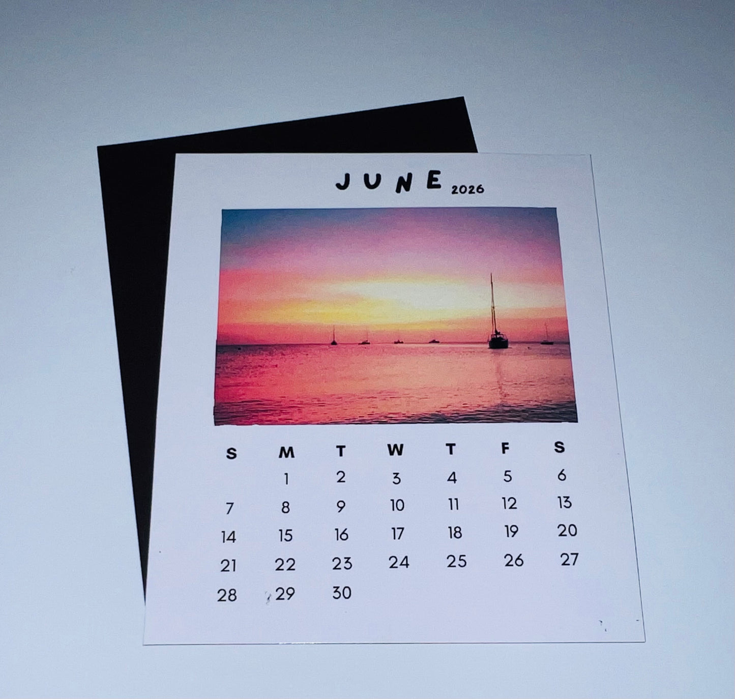 12-Month Personalized Photo Magnet Calendar