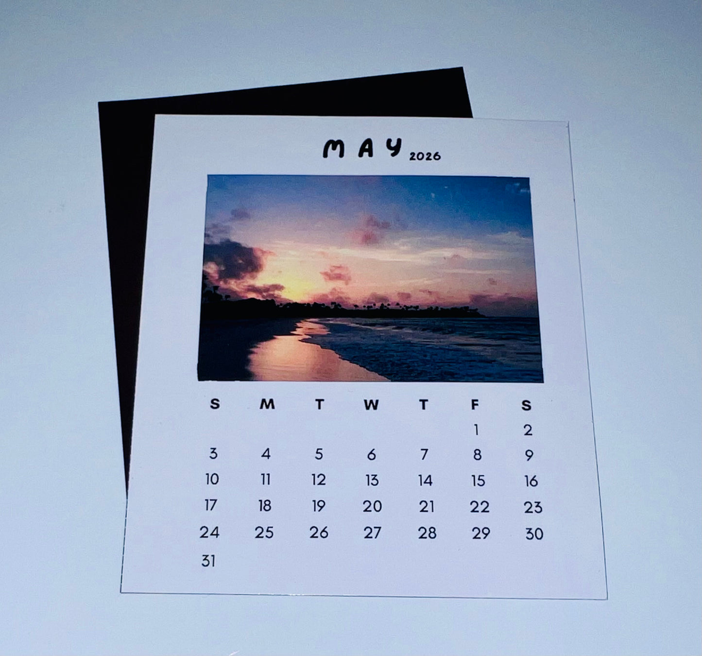 12-Month Personalized Photo Magnet Calendar