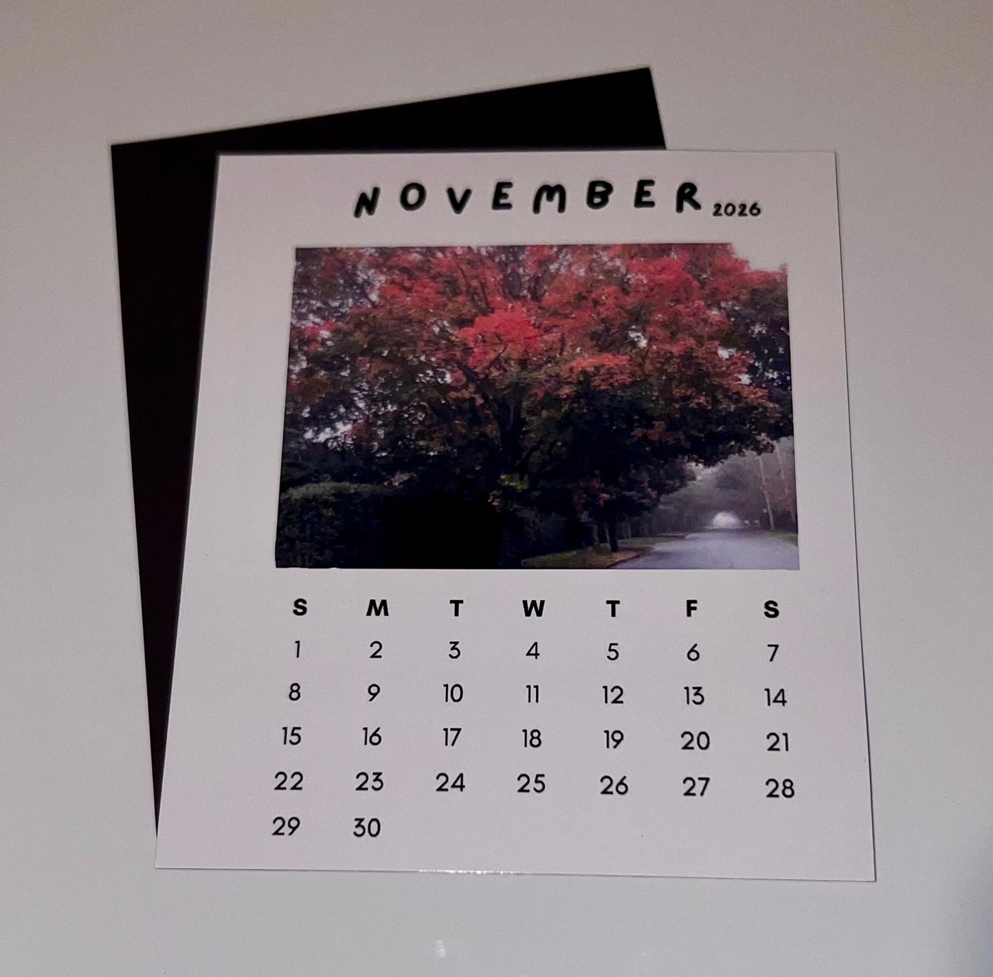 12-Month Personalized Photo Magnet Calendar