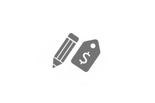 Pencil and Tag Icon